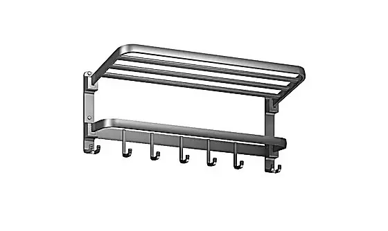 Aluminum Wall-Mounted Towel Rack
